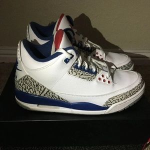 Nike Air Jordan Retro 3 OG’s Sz 9 true blue